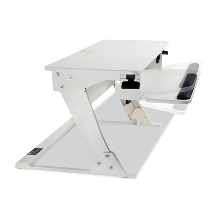 3M Precision Standing Desk, 35.4" x 23.2" x 6.2" to 20", White 7100218387